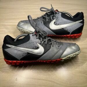 Nike 5 Bomba Turf Soccer Cleat Black Gray Red 415130-003 Men's 11.5 Rare‎ 2011